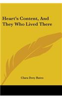 Heart's Content, And They Who Lived There