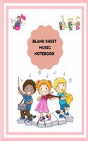 Blank Sheet Music Notebook