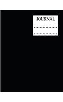Black Journal: Diary. Notebook. Journal. Blank lined paper. 120 pages. 8.5x11