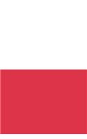 Poland Flag Notebook - Polish Flag Book - Poland Travel Journal: Medium College-Ruled Journey Diary, 110 page, Lined, 6x9 (15.2 x 22.9 cm)