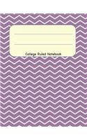 College Ruled Notebook