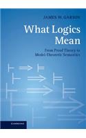 What Logics Mean