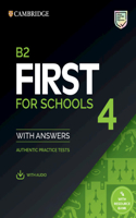 B2 First for Schools 4 Student's Book with Answers with Audio with Resource Bank: Authentic Practice Tests(FCE Practice Tests)
