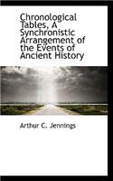 Chronological Tables, a Synchronistic Arrangement of the Events of Ancient History