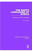 The Bantu Languages of Africa