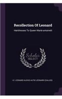 Recollection Of Leonard