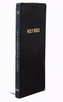 Niv English Bible, Black Leather Touch Cover, Easy to Read Fonts, Easy to Carry, Thin Bible, Anglicised Edition, Golden Page Leaf, Published by Lifeway India