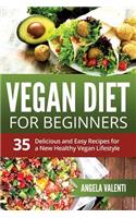 Vegan Diet For Beginners: 35 Delicious and Easy Recipes for a New Healthy Vegan Lifestyle (Full Color)