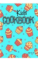 Kids Cookbook Ages 4-8: Blank Recipe Cookbook Journal V2