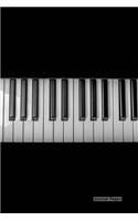 Journal Pages - Piano Keys Design: 6" x 9", Lined Journal, Durable Cover,150 Pages For Writing (Journal Notebook)