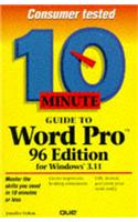 10 Minute Guide to Word Pro 96