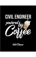 Civil Engineer Powered By Coffee 2020 Planner