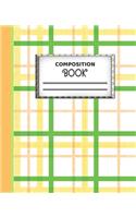 Composition Notebook: Dynamic Journal Workbook Wide-Ruled Lined Pages: Stripes Green and Orange for Girls Boys Guys Ladies Kids Students School Fun