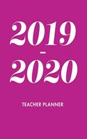 Teacher Planner 2019-2020: Lesson Planner for Academic Year July 2019 - June 2020, 7 Subject Weekly Lesson Planner + Monthly Calendar View, Comes with Goals Section + Notes, C