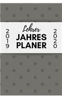 Lehrer Jahres Planer 2019 2020: A5 Lehrerplaner BLANKO Geschenkidee für Lehrer - Abschiedsgeschenk Grundschule - Klassengeschenk - Dankeschön - Geschenk-Buch zum Schulabschluss