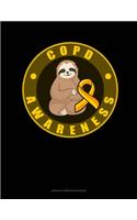 COPD Awareness Sloth: Unruled Composition Book