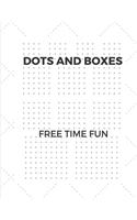 Dots and Boxes Free Time Fun: Dots Games Large Size 8.5x11 Inches 100 Pages