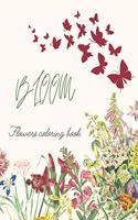 Bloom Flowers Coloring Book