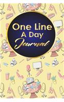 One Line A Day Journal: 5 Year Daily Journal, Five Year Journal, 5 Year Memory Book, One Line A Day Diary