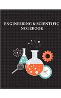 Engineering and Scientific Notebook: Quad Squared Graphing Paper 5 Squares Per Inch (Large 8.5x11 - 48 Sheets/96 Pages) Diary, Journal Graph, Coordinate, Grid, Squared Spiral Paper(8 Engineering and Scientific Notebook)