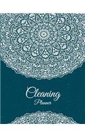 Cleaning Planner: Art Blue Mandala, 2019 Weekly Cleaning Checklist, Household Chores List, Cleaning Routine Weekly Cleaning Checklist 8.5" X 11" Cleaning and Organizing Your House