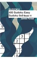 400 Sudoku Easy Sudoku 9x9: Puzzle Books for Adults