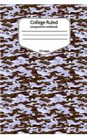 College Ruled Composition Notebook 120 Pages