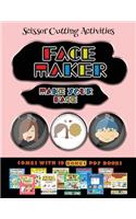 Scissor Cutting Activities (Face Maker - Cut and Paste)
