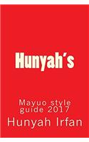 Hunyahs Mayuo Style Guide 2017