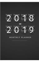 2018 - 2019 Monthly Planner