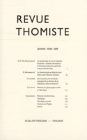 Revue Thomiste - 1/2009: (Revue Thomiste)