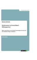 Kinderarmut in Deutschland - Bildungsarmut