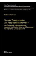 Von Der Transformation Zur Kooperationsoffenheit?