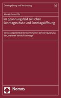 Im Spannungsfeld Zwischen Sonntagsschutz Und Sonntagsoffnung: Verfassungsrechtliche Determinanten Der Deregulierung Der 'Weiteren Verkaufssonntage'