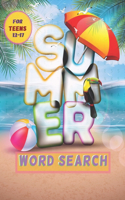summer word search for teens: Large Print Summer Words search book for teenagers with more than 100 Words to Search, Puzzles: word search and crossword: summer word finds
