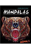 Mandala Animals Coloring Book for Adult: Stress Relieving Animal Designs, Lions, Elephants, Dogs, Cats, Owls, Horses, Eagles, Chickens and Many More!