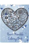 Heart Mandala Coloring Book