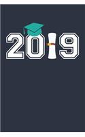 Senior Of Notebook - 2019 High School Graduation Gift - Class Of 2019 Journal - Graduation Memories - Graduate Present: Medium College-Ruled Journey Diary, 110 page, Lined, 6x9 (15.2 x 22.9 cm)