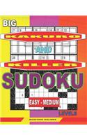 Big Kakuro and Killer Sudoku easy - medium levels.: Unprecedentedly huge font.(1 Sudoku and Large Size Puzzles)