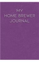 My Home Brewer Journal