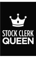 Stock clerk queen: Blank lined novelty office humor themed notebook to write in: With a practical and versatile wide rule interior
