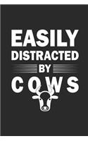 Easily Distracted By Cows: Back To School Composition Notebook