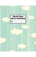 Blank Sheet Music Notebook