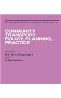 Community Transport: Policy, Planning and Practice