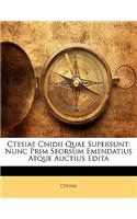 Ctesiae Cnidii Quae Supersunt: Nunc Prim Seorsum Emendatius Atque Auctius Edita