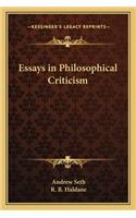 Essays in Philosophical Criticism