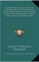 Suggestions, Arising From The Abolition Of The African Slave Trade For Supplying The Demands Of The West India Colonies With Agricultural Laborers (1807)