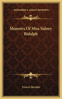 Memoirs Of Miss Sidney Bidulph