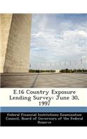 E.16 Country Exposure Lending Survey