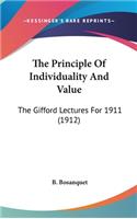 Principle Of Individuality And Value